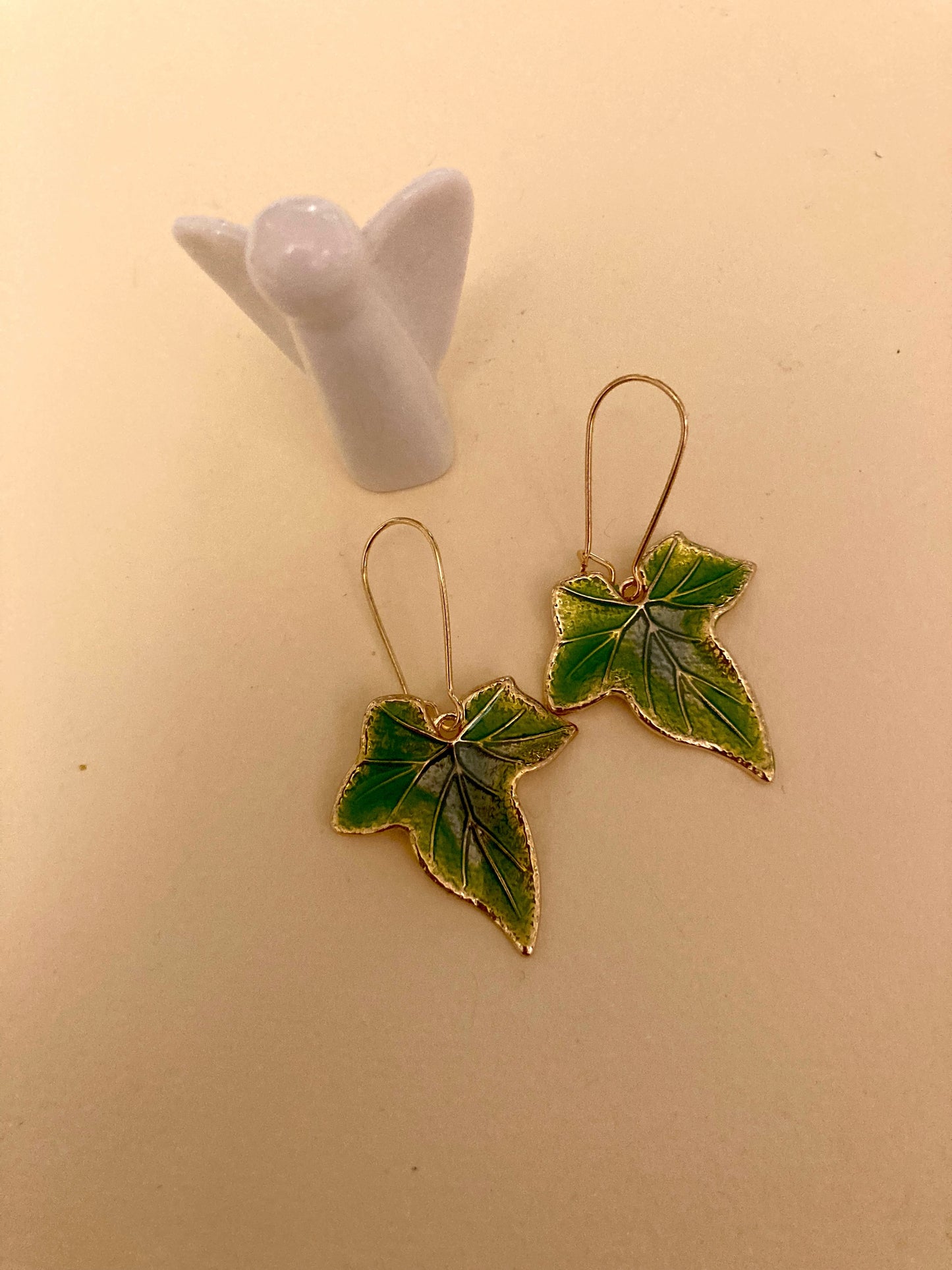Green Maple Earrings