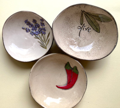 Raku Style Handmade Bowl ( Set of 3)