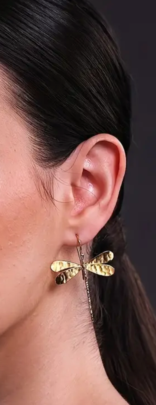 Dragonfly Loop Earrings